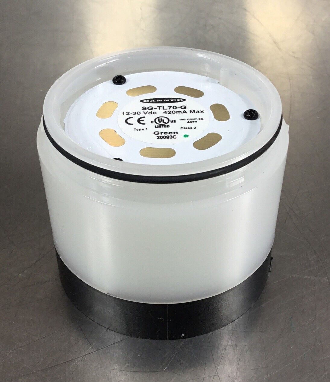 Banner Modular Tower Light  SG-TL70-G  Green 12-30VDC 420mA Max      3C-22