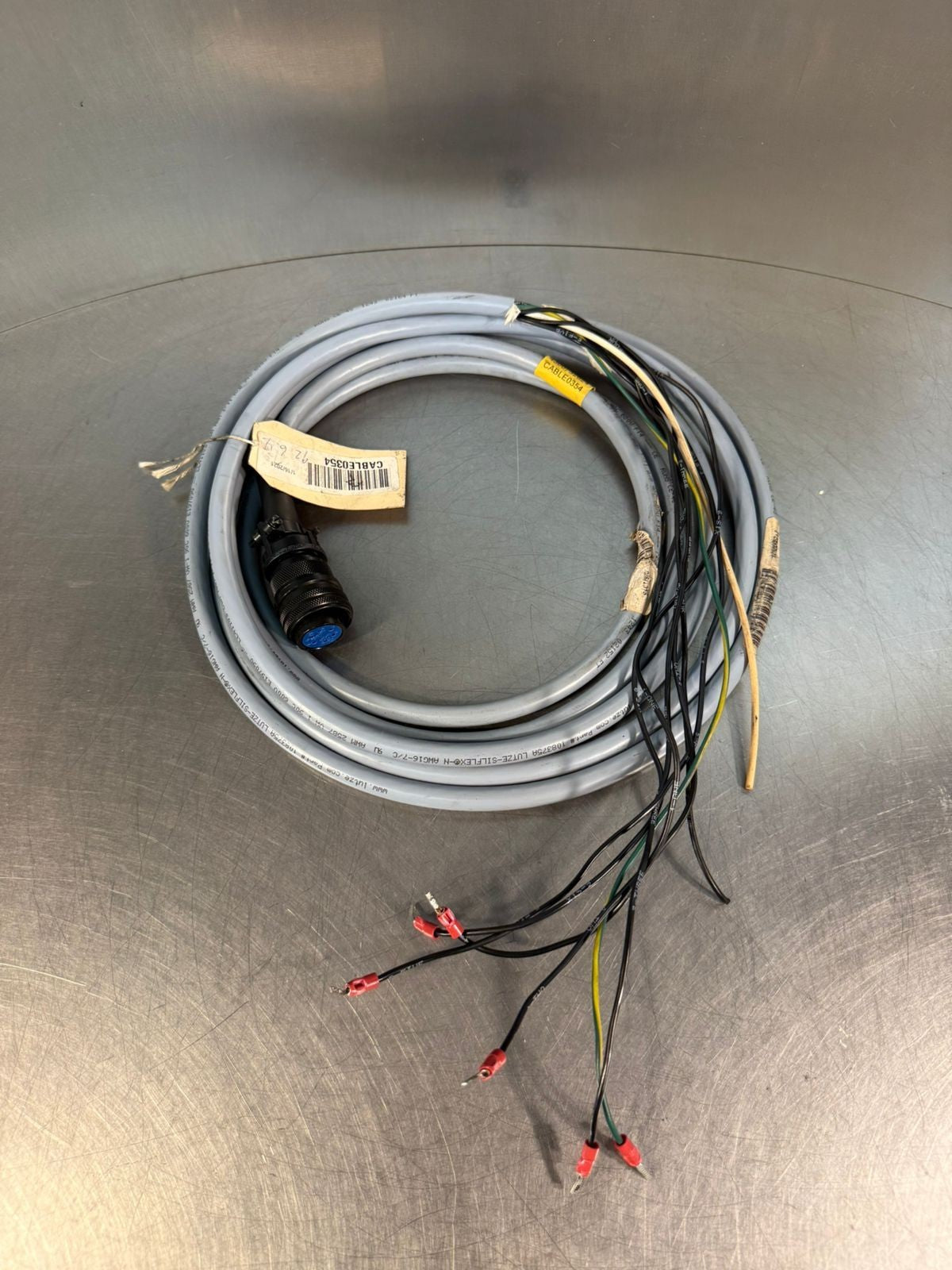 Amphenol Industrial MIL-DTL-5015 connector W/ Cable 0354      (4.5.5)