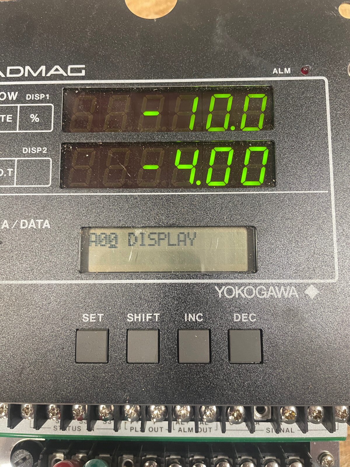 YOKOGAWA ADMAG MAGNETIC FLOW CONVERTER Display Controller @1B