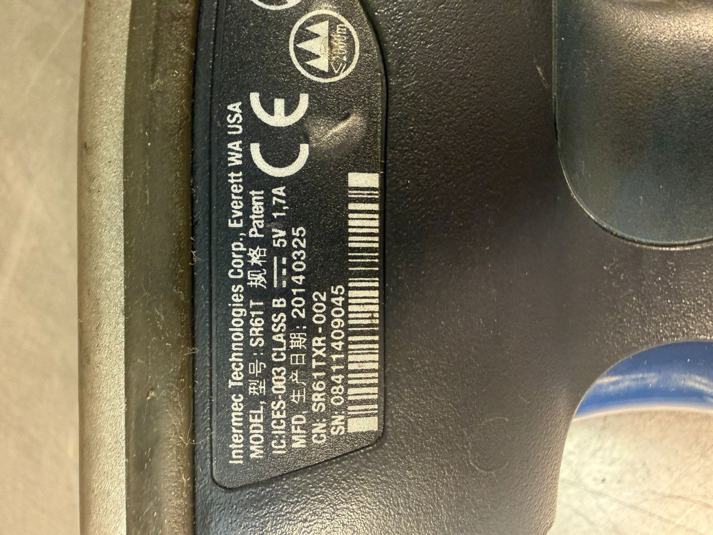 Intermec SR61T Handheld Bar Code Scanner Class B   XR              (7.3.3)