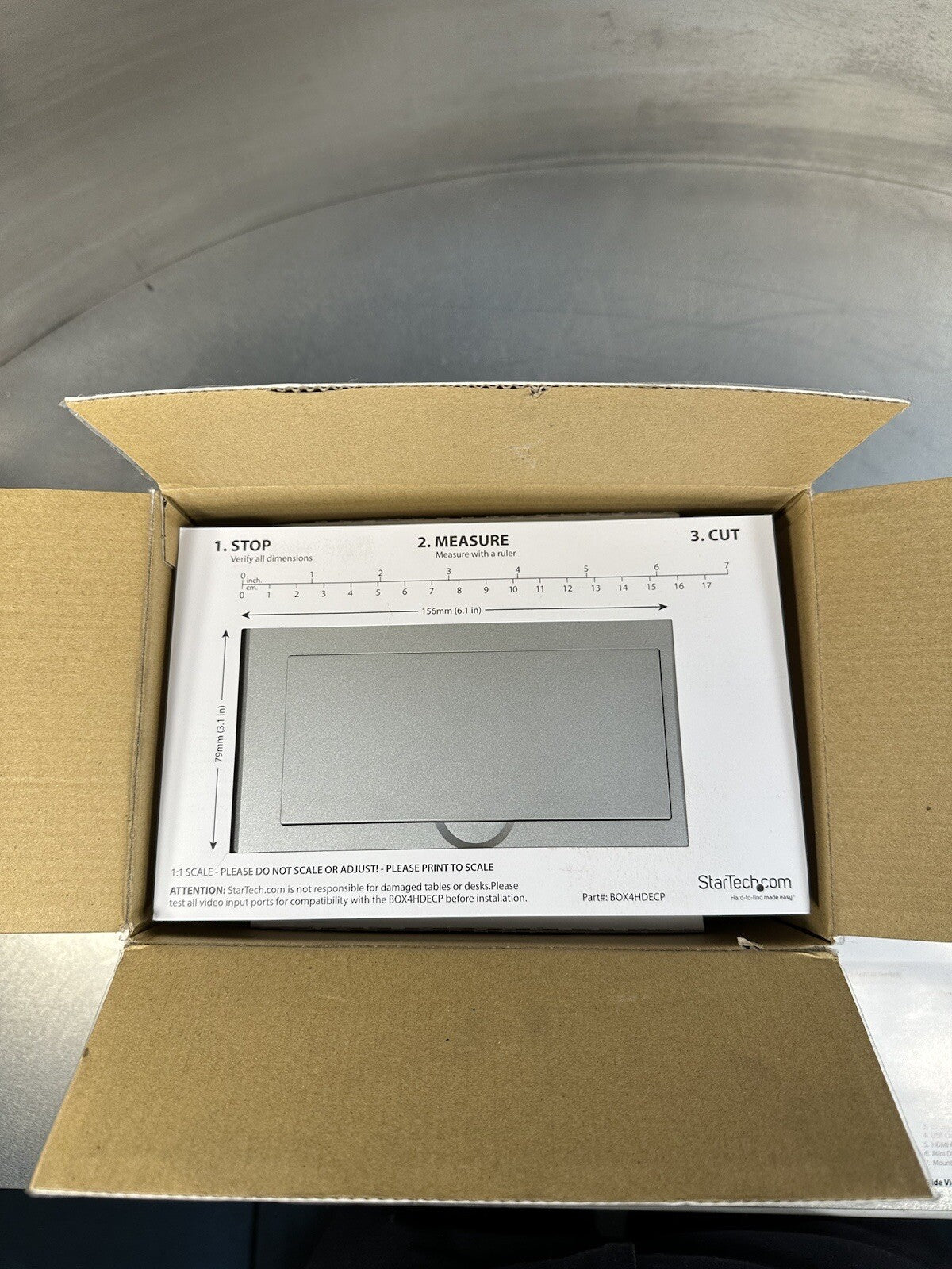 Startech.com Conference Table Connectivity Box HdmiVgaMini Displayport BIN1.1.1