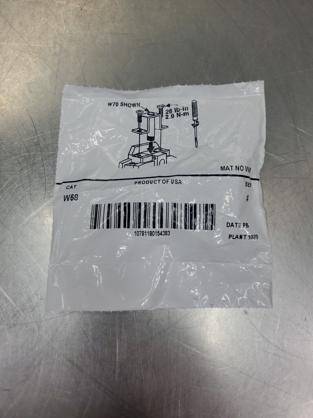 Allen Bradley W58 Heater Element, Overload Relay.                          4D-43