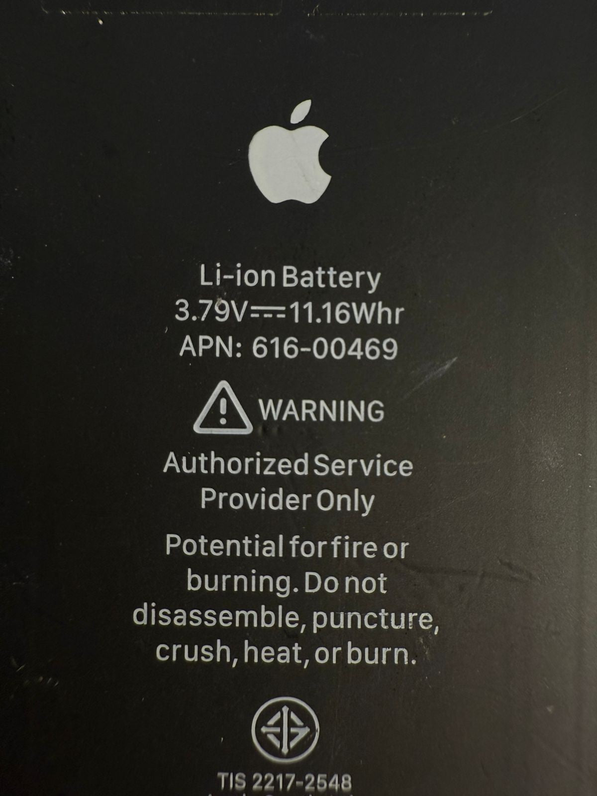 Sunwoda Li-on Battery 616.00469 3.79V- 11.16Whr                    (2.3.5)
