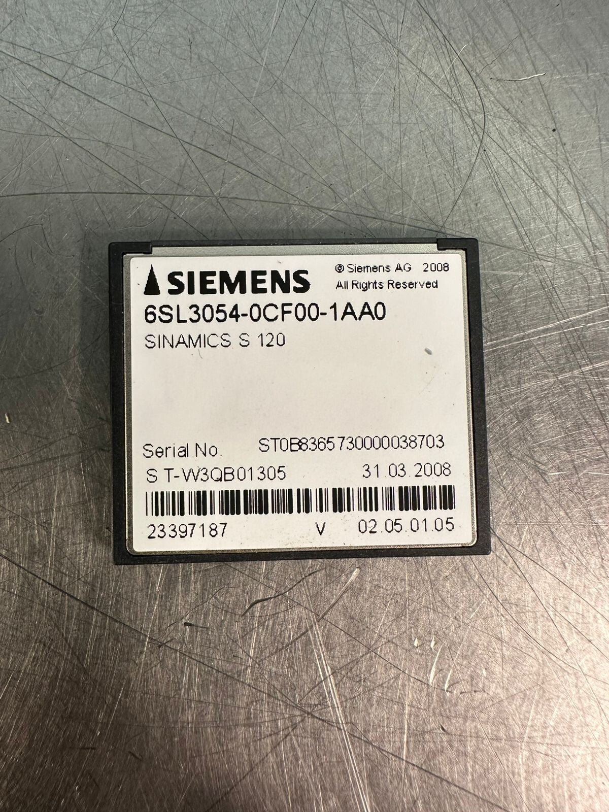 Siemens 6SL3054-0CF00-1AA0 / Sinamics S120 / 6SL30540CF001AA0      (7.2.2)