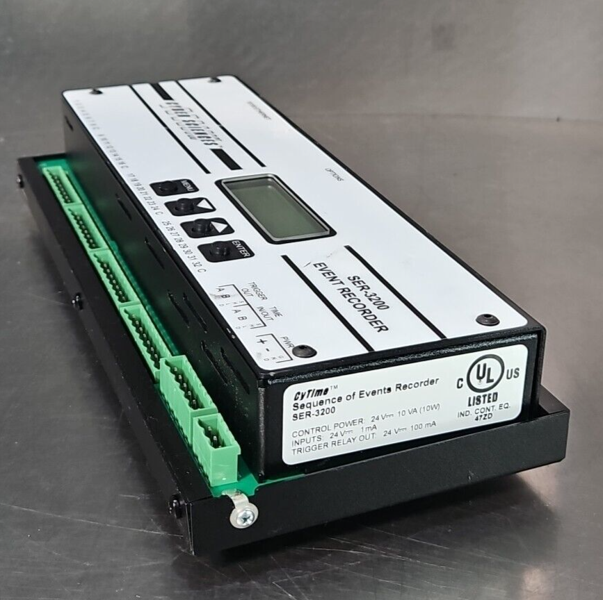 Cyber Sciences SER-3200-PTP Time Sequence of Events Recorder            (BIN454)
