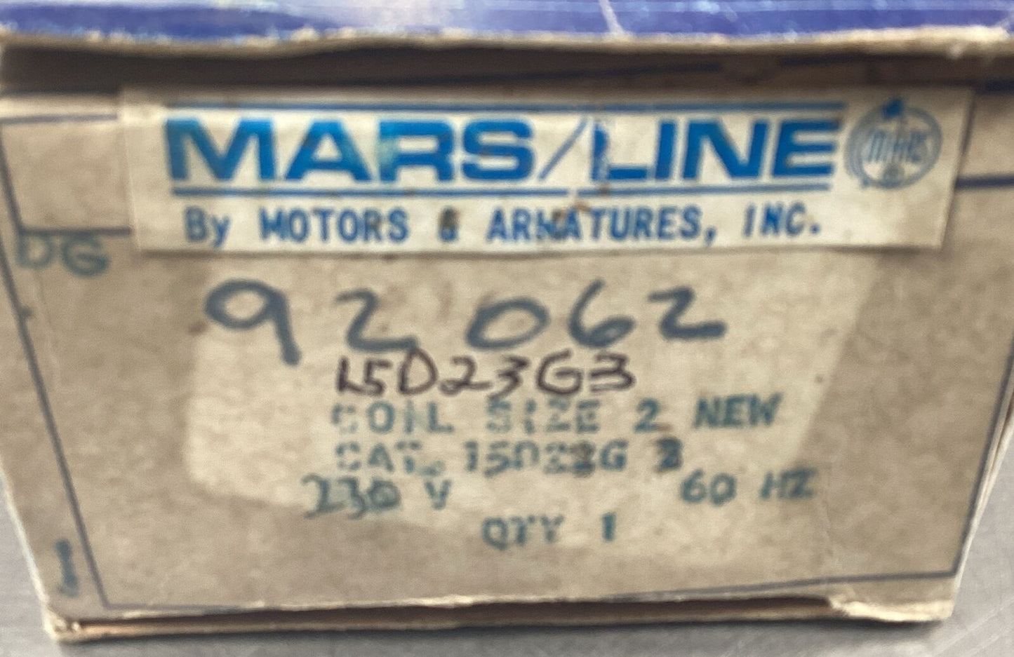 GE  15D23G3  COIL 230V Size 2      4D-25