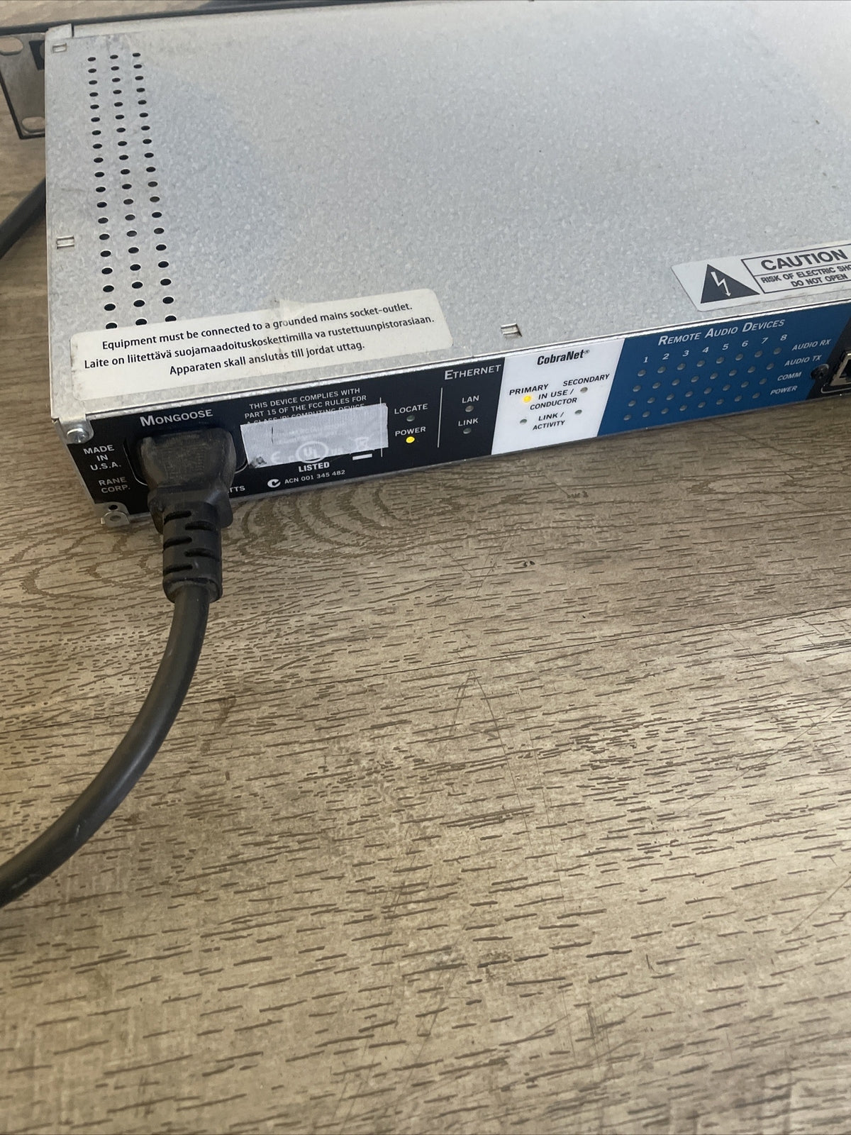 RANE Mongoose Remote Audio CobraNet Interface Digital Audio Matrix @bin1.5.2