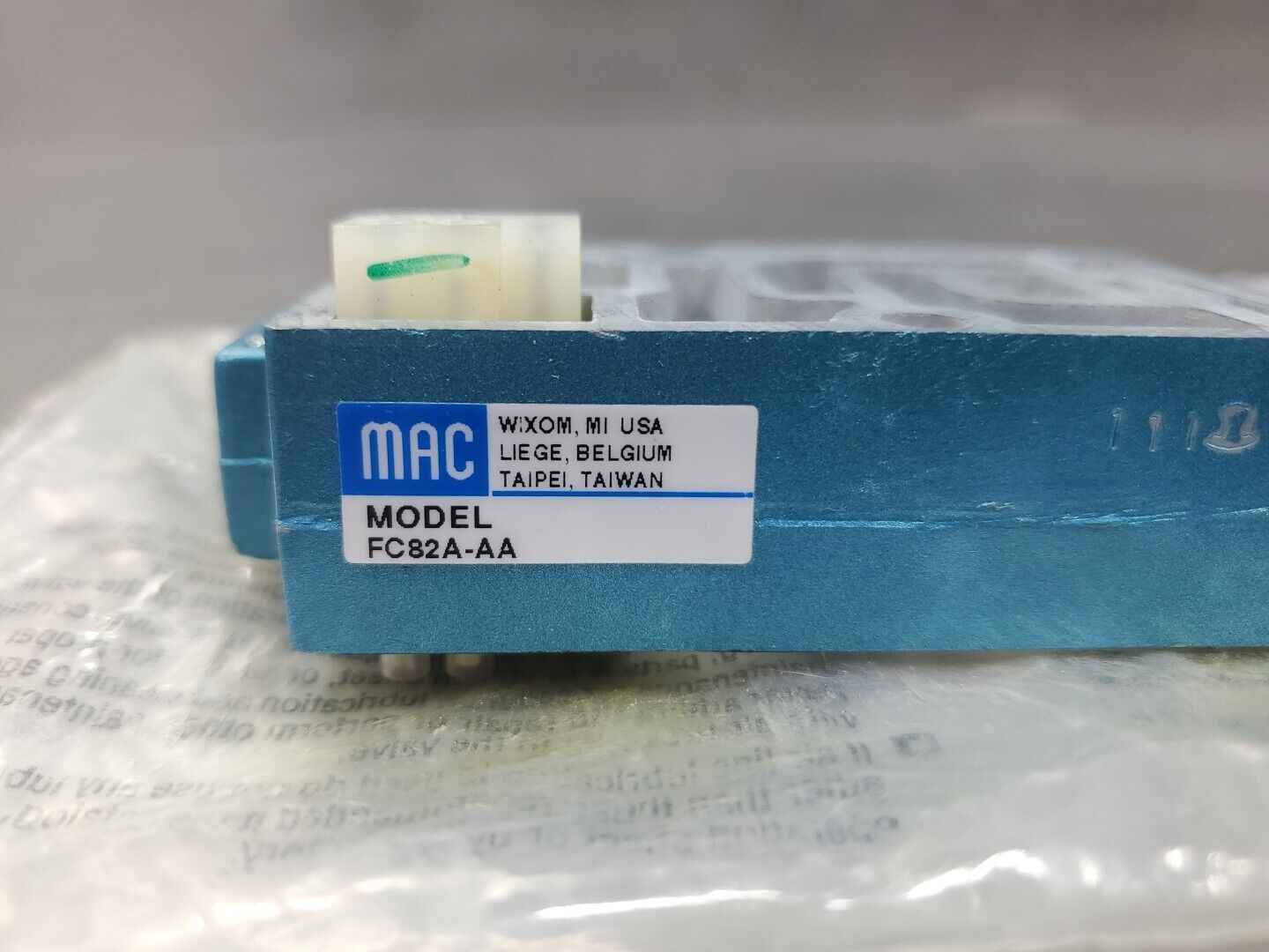 MAC FC82AAA ADVANCED PNEUMATIC VALVE.                                      6A-12