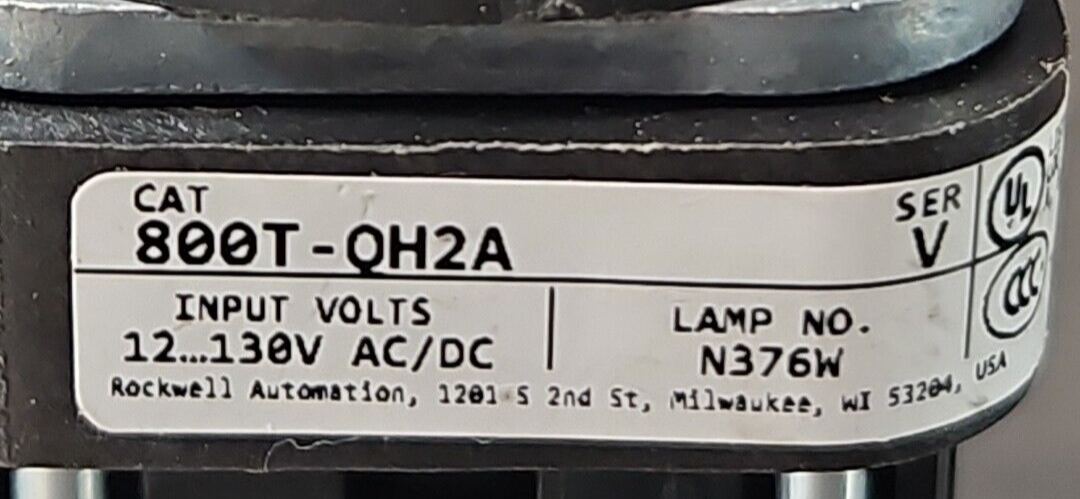 Allen Bradley 800T-QH2A Ser V blue with 800TC-N374/A                     loc4C18