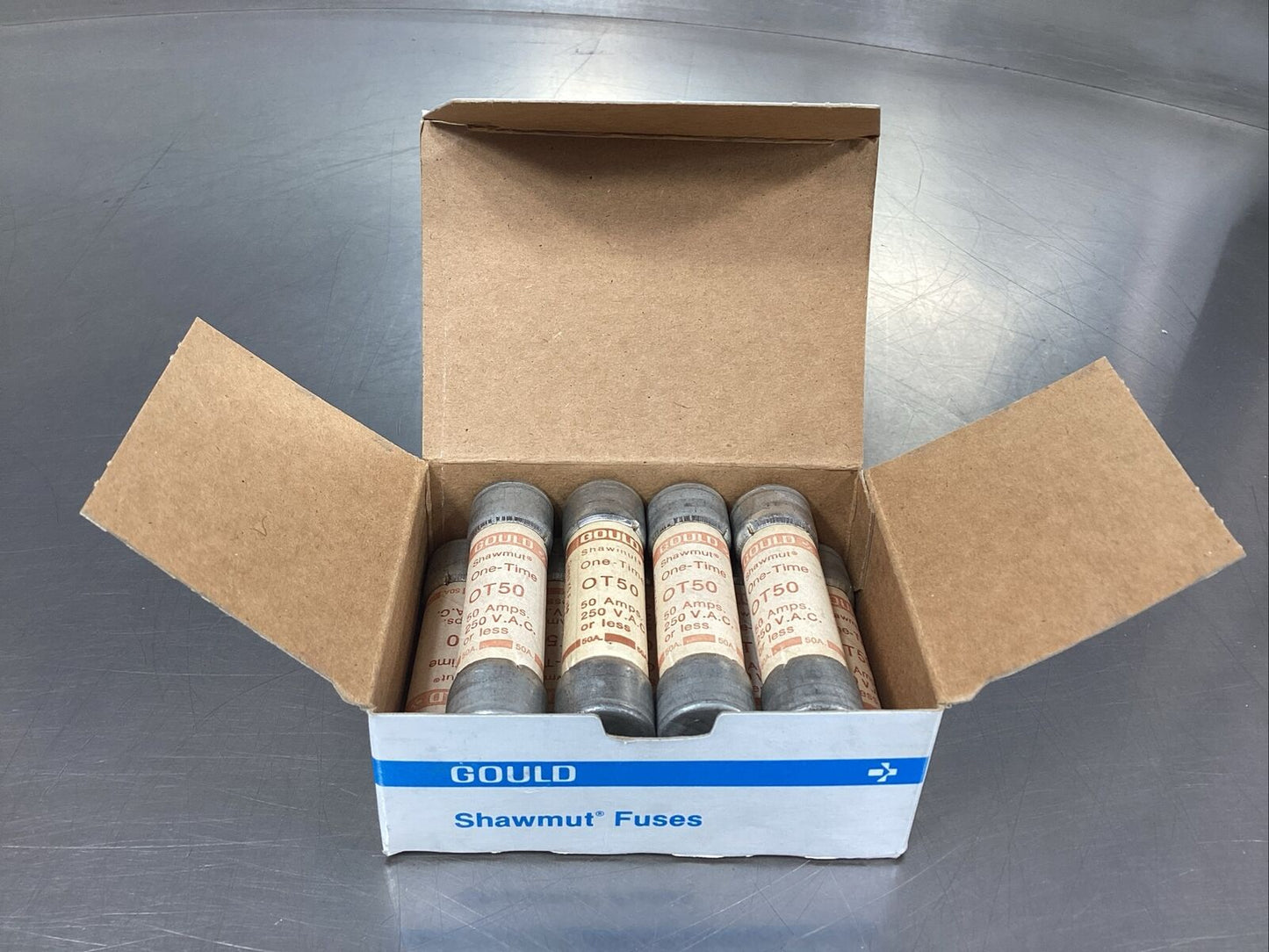 GOULD SHAWMUT  OT50  50AMP, 250V FUSES (Box of 9)    4E-36