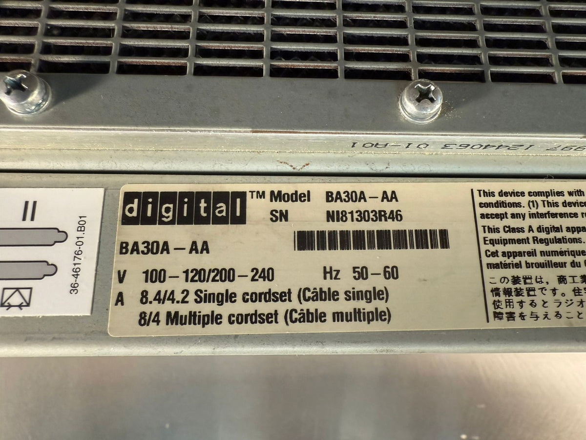 Digital Alpha Server 4100       BA30A-AA                     (12.6.4)