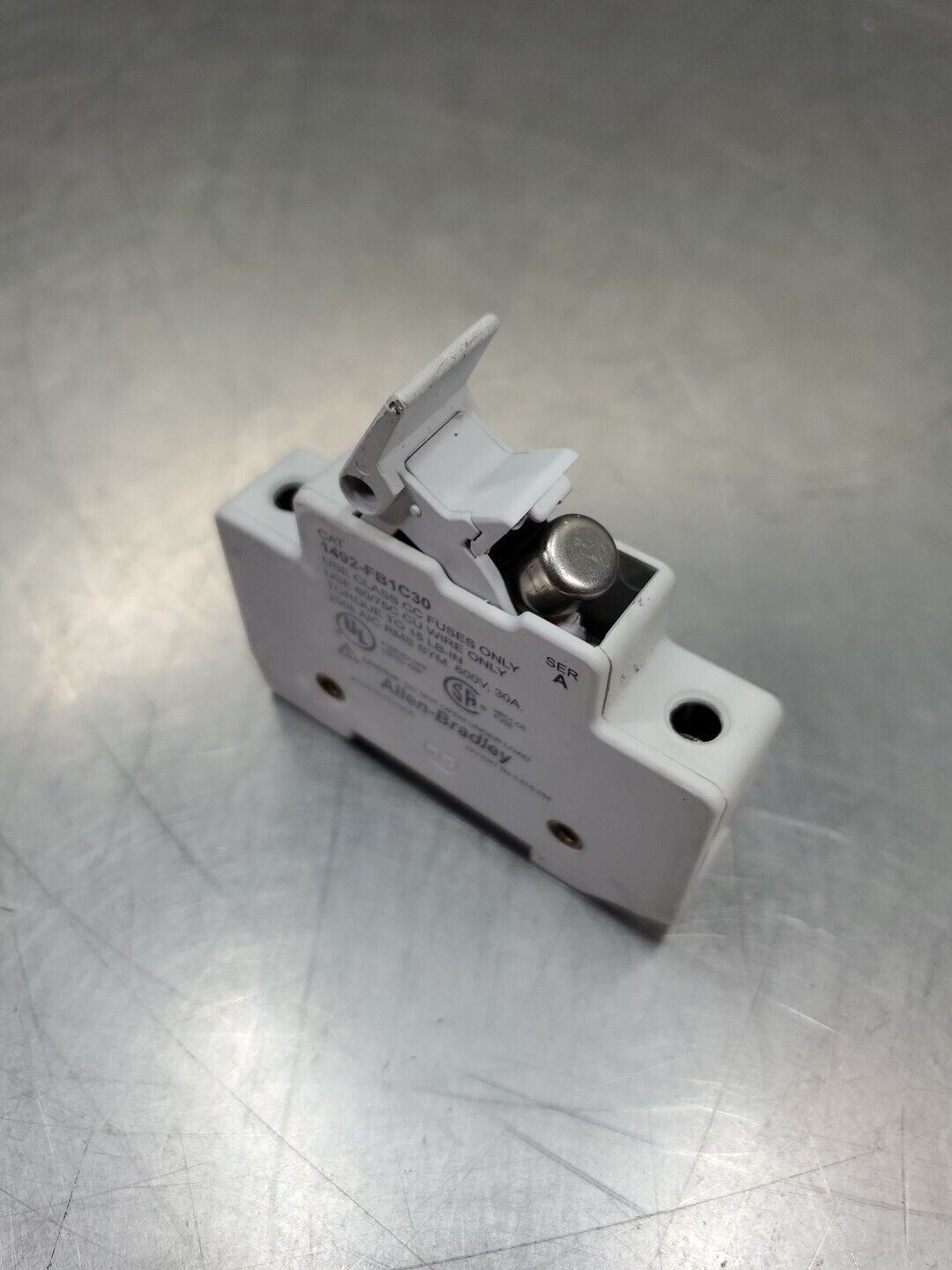 ALLEN BRADLEY 1492-FB1C30 Ser A 30A 600V Fuse Block.                       4E-35