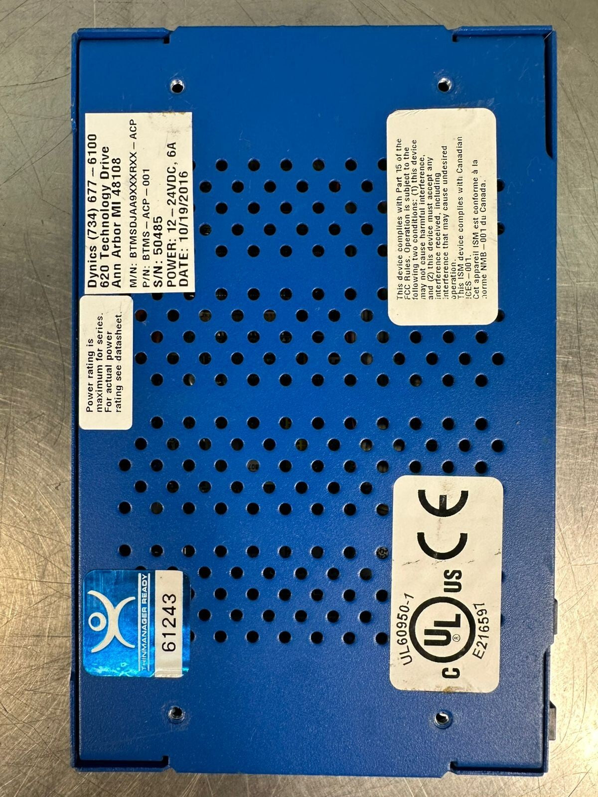  Dynics BTMSDJAA9XXXRXX-ACP Industrial PC                             (7.4.5)