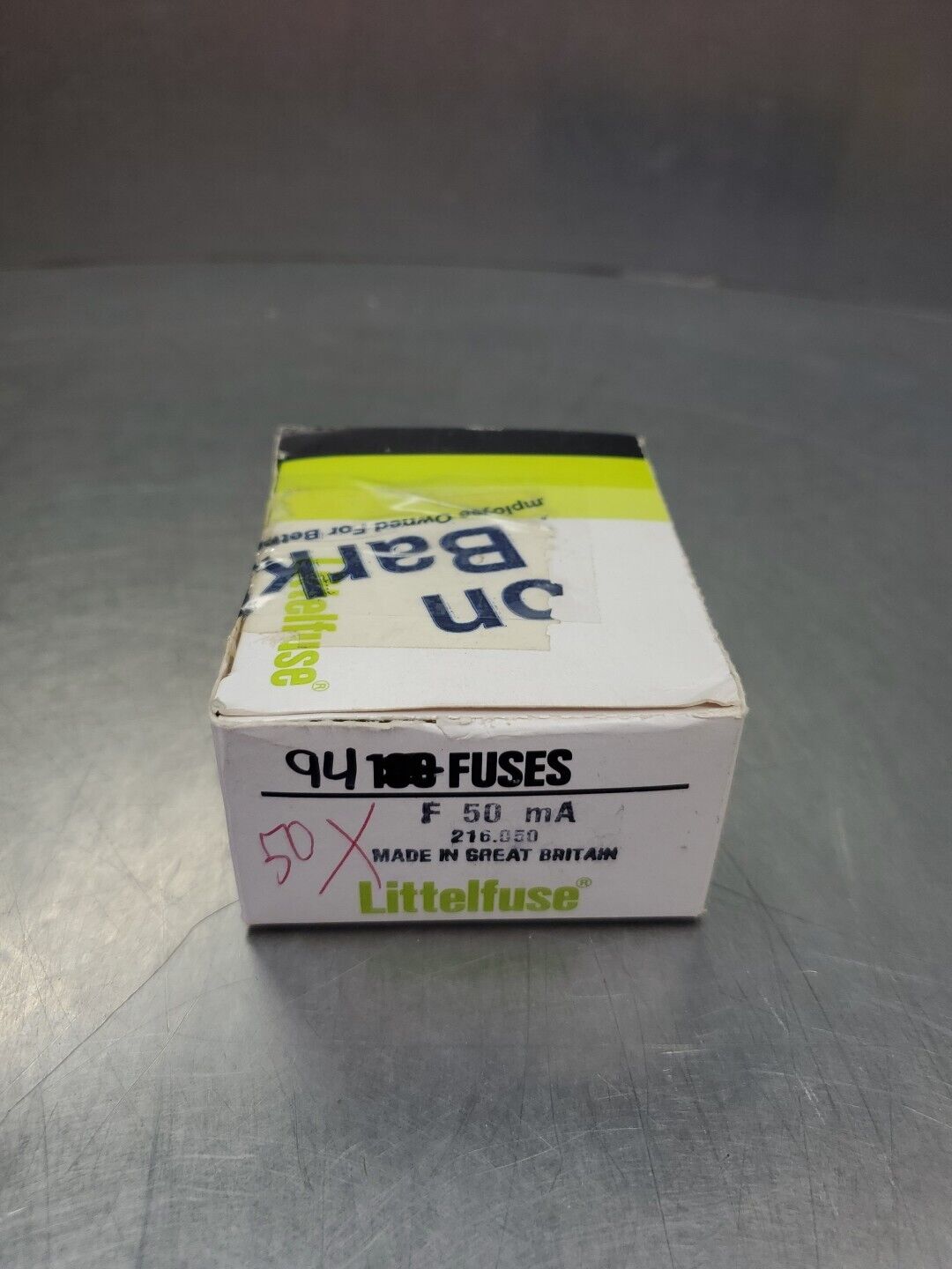 Littelfuse F 50 mA Cartridge Fuses, Lot of 94.                             4D-40