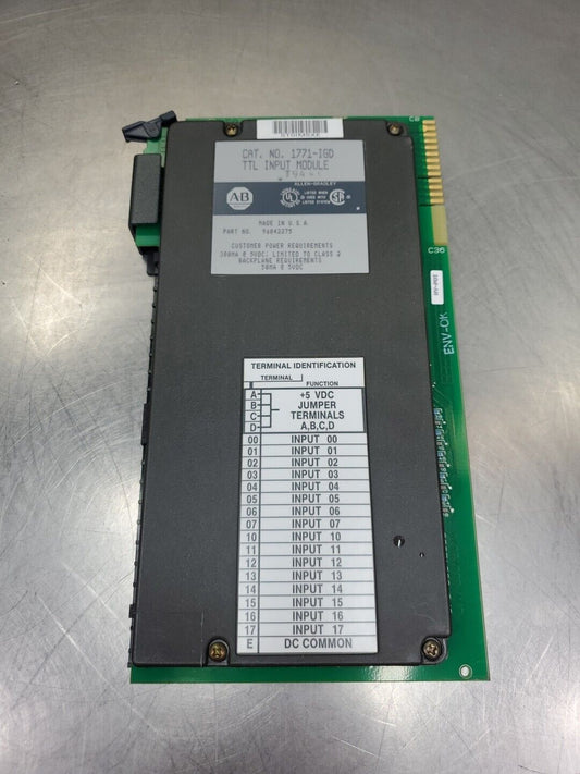 Allen Bradley 1771-IGD TTL Input Module.                                   3D-39