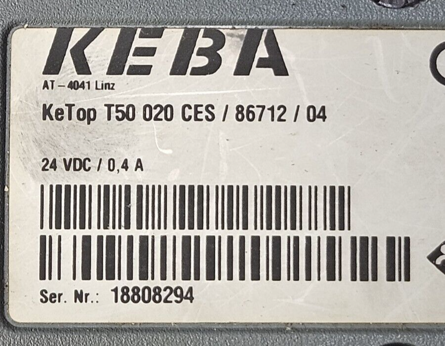 Keba Ketop T50 020 CES / 86712 / 04 teach pendant                       (BIN353)