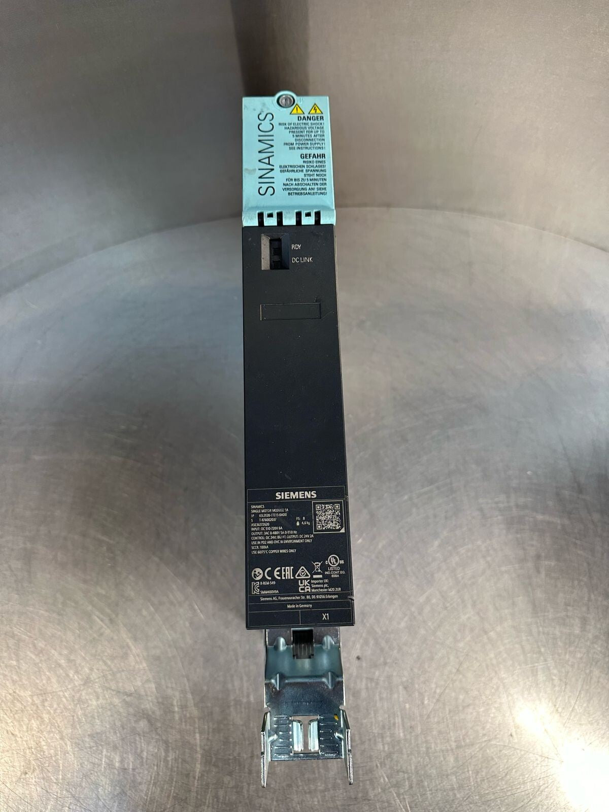 Siemens Sinamics Single Motor Module 5A 6SL3120-1TE15-0AD0 (8.4.3)