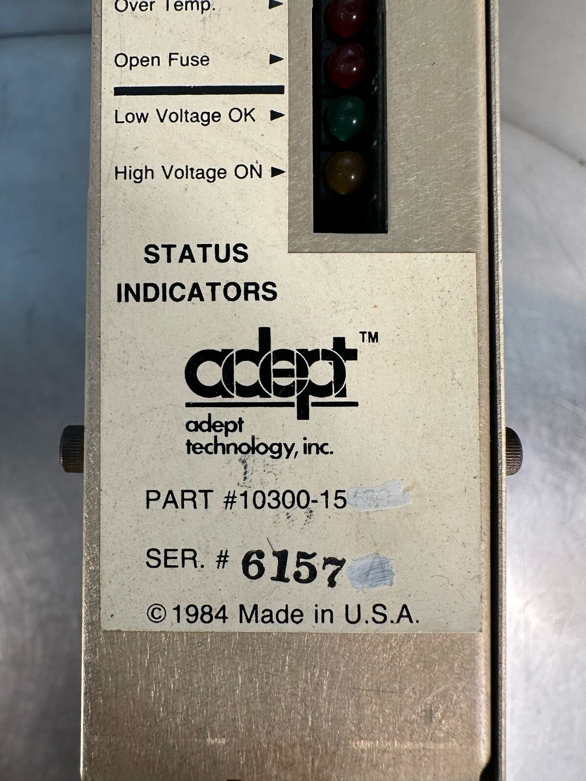 Adept Technology 10300-15 Type B+          (7.5.1)