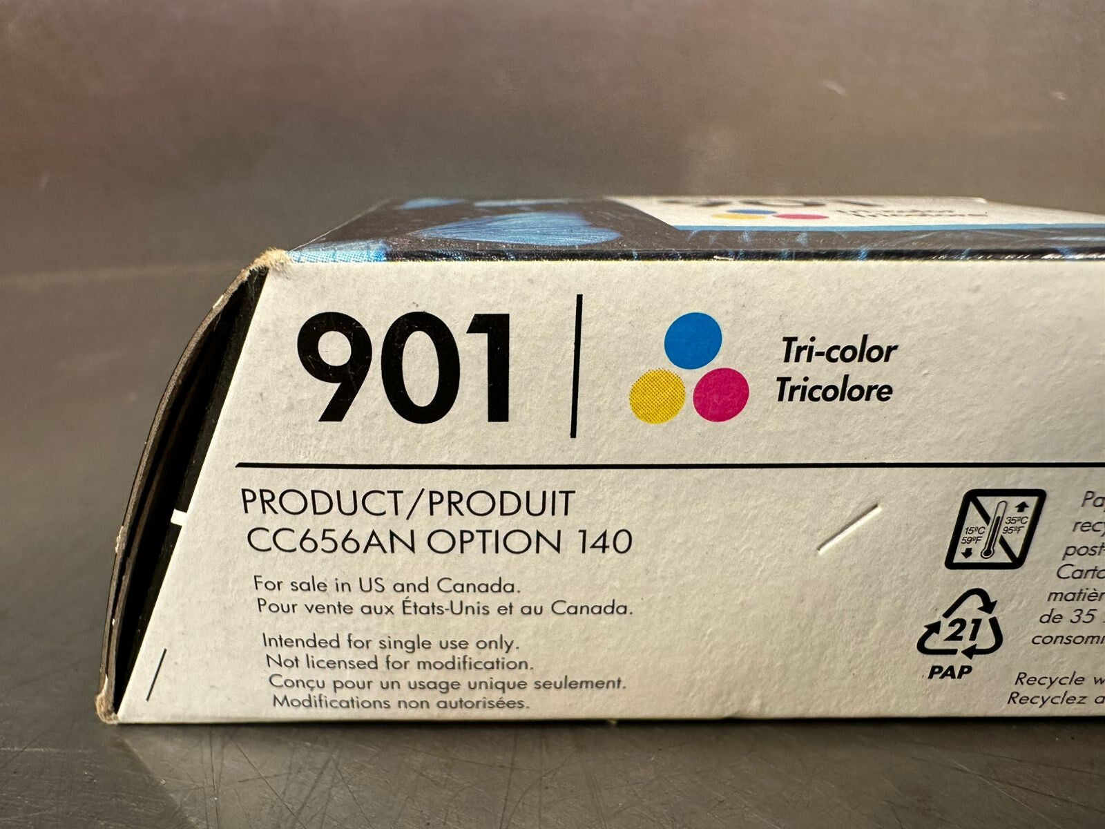 Hp 901 CC656AN 140 Tri-Color Ink Cartridge Genuine                 (5.3.1)