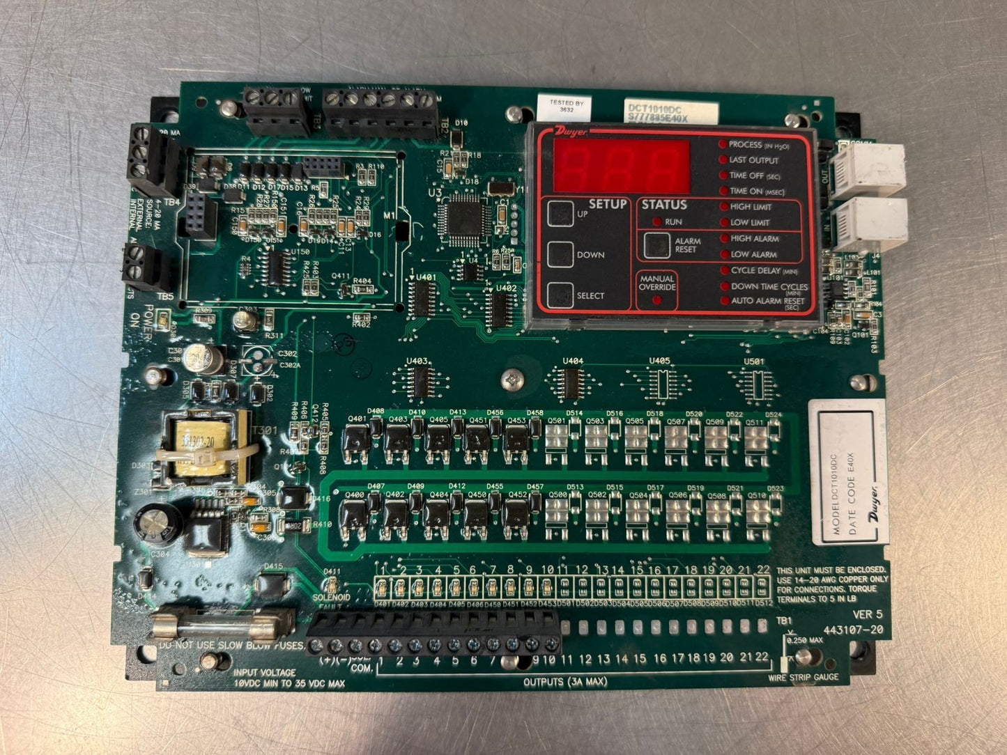 Dwyer DCT1010DC Control Board                                      (6.4.3)