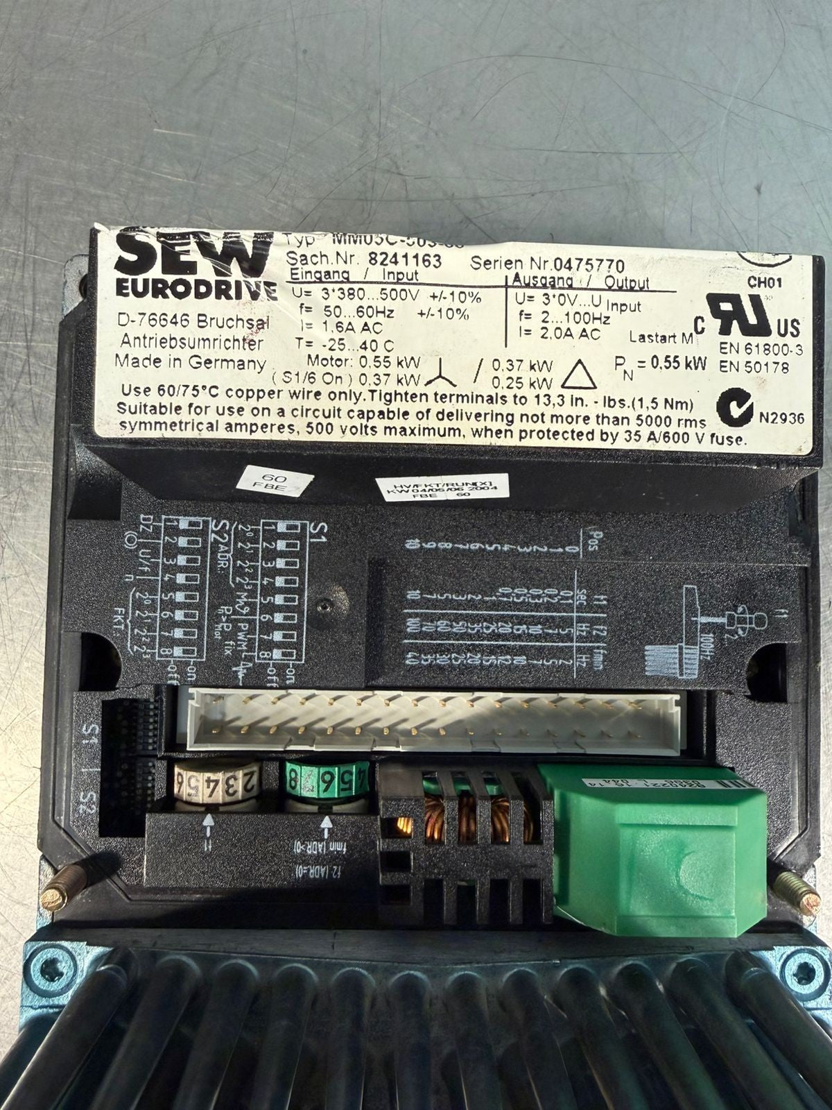 Sew Eurodrive MM05C-503-00 Movimot Control                        (3.2.3)