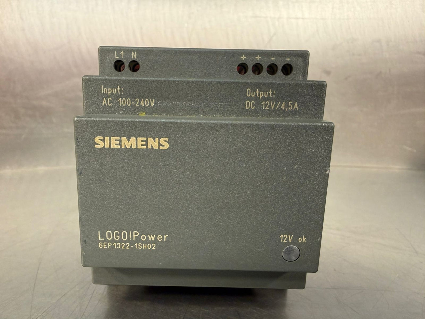 Siemens Logo!Power 6EP1322-1SH02 100-240 VAC IN, DC12V/4.5A OUT    (7.2.3)