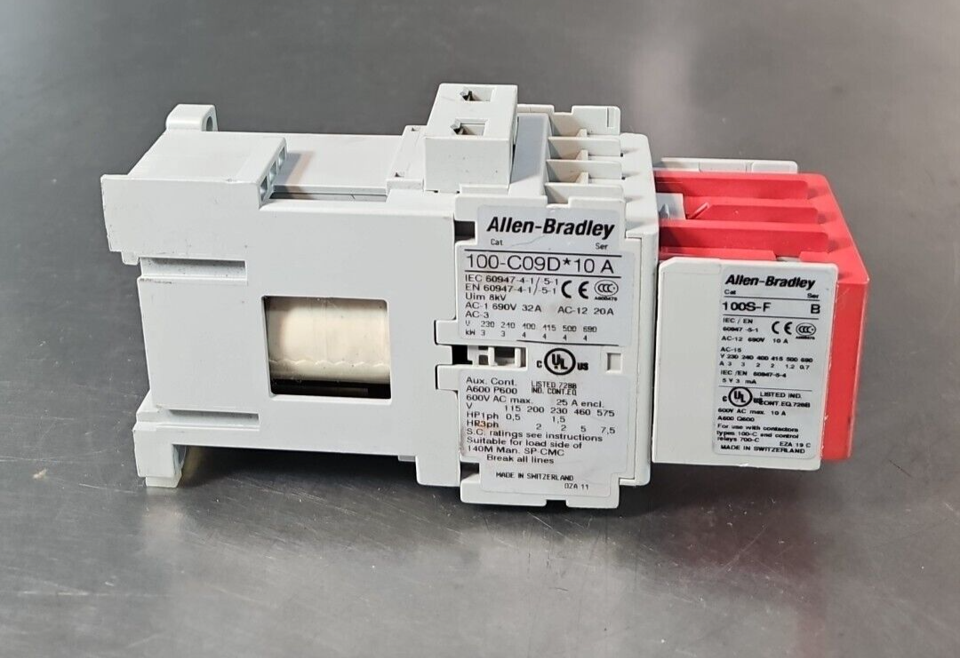 #edu Allen Bradley 100S-C09DJ14BC SerA Safety Contactor                  loc4C16