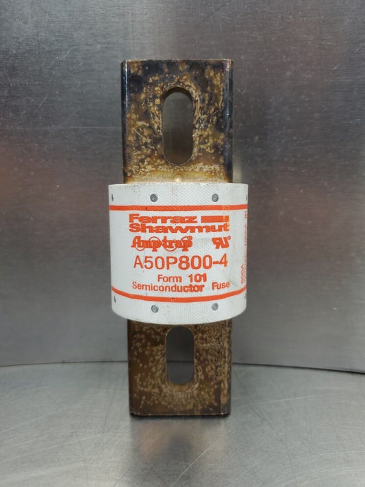 FERRAZ SHAWMUT A50P800-4 SEMICONDUCTOR FUSE, 500VAC/450VDC 800AMP.         4D-39