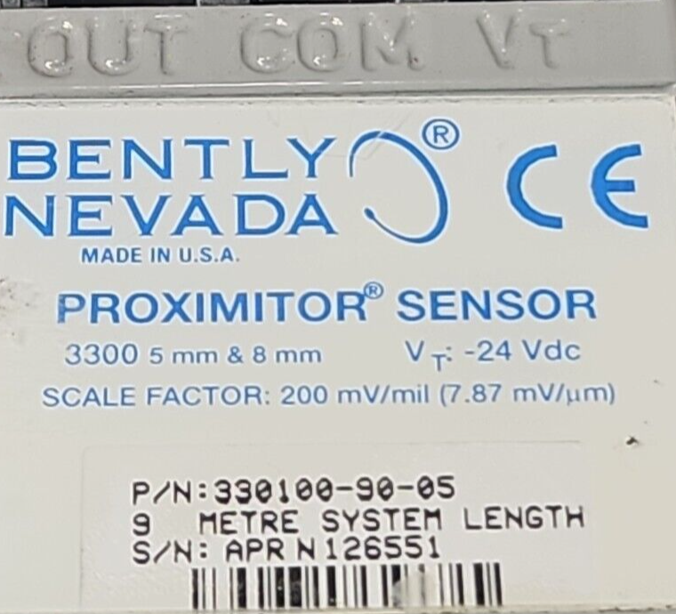 Bently Nevada 330100-00-05 Proximitor Sensor 24vdc (BIN2.3.3)
