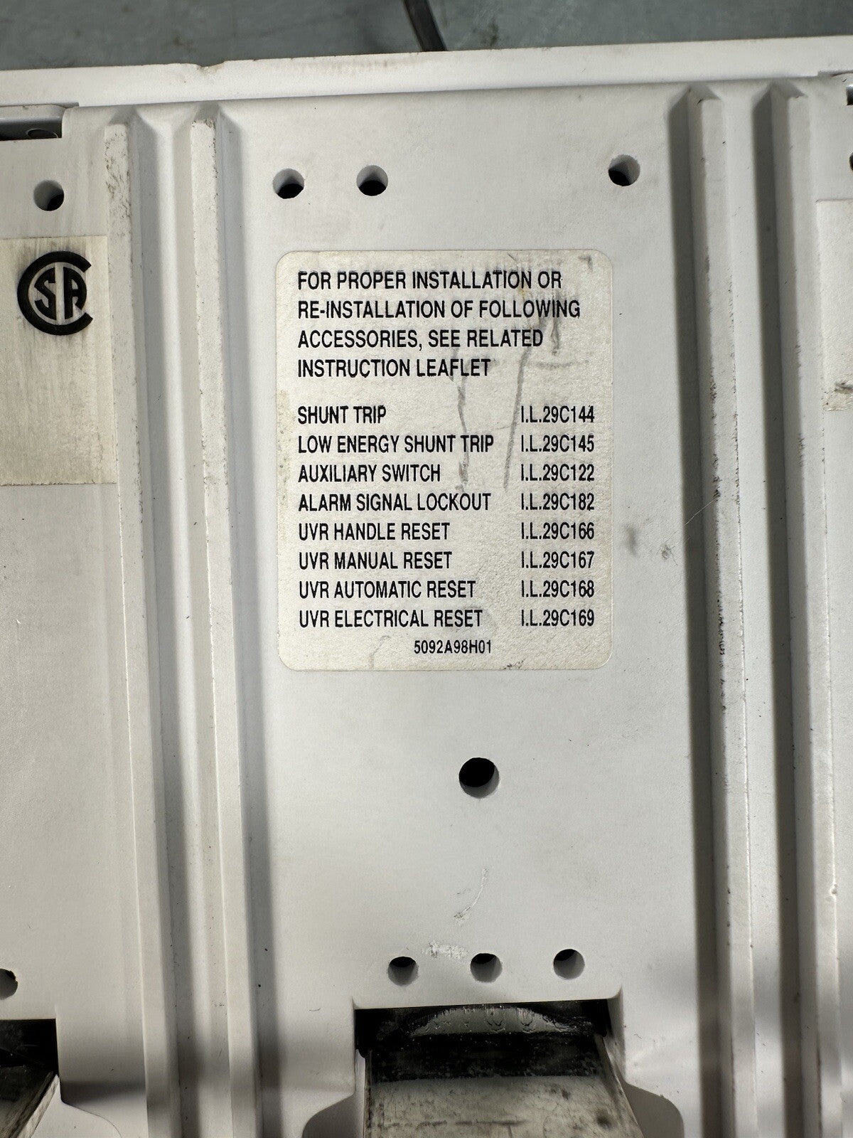 Cutler Hammer Eaton KES3125LSIZG 125 Amp Breaker Trip Unit  (BIN-1.5.1)