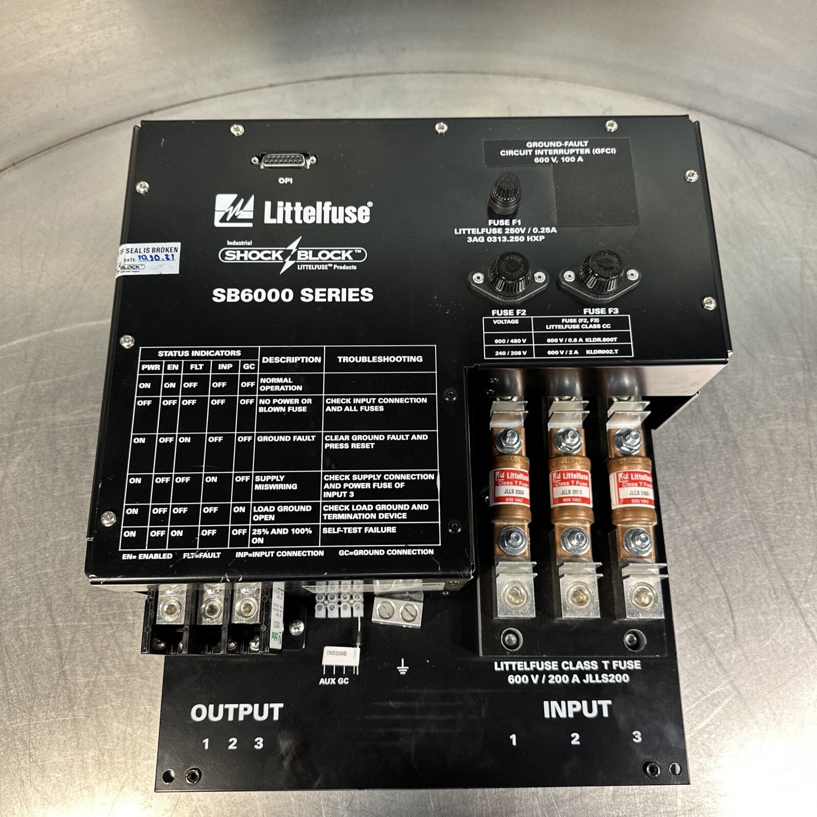 Littelfuse Industrial Shock Block SB6100-300-0 (BIN-2.5.1)