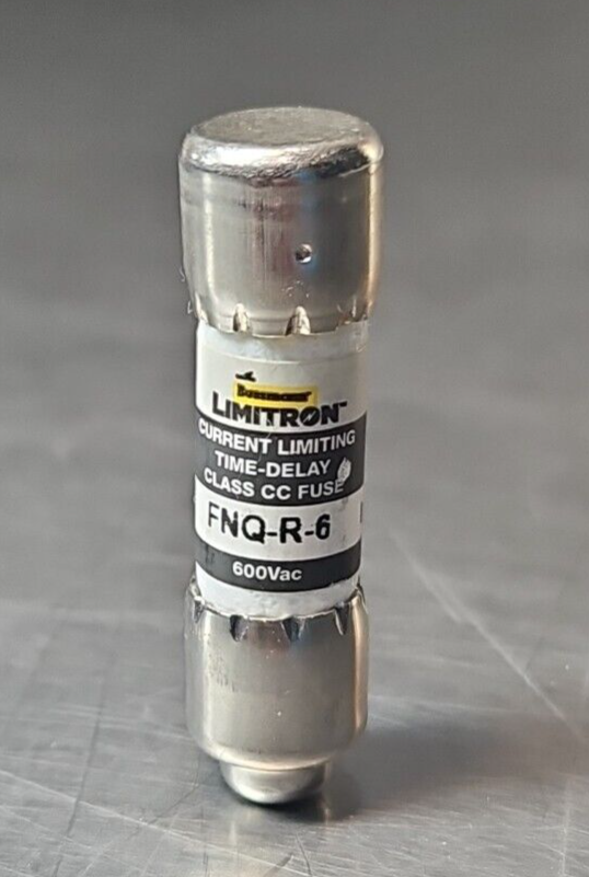 Bussmann FNQ-R-6 fuse 600Vac. Loc4A27 – Palmetto Automation Inc.