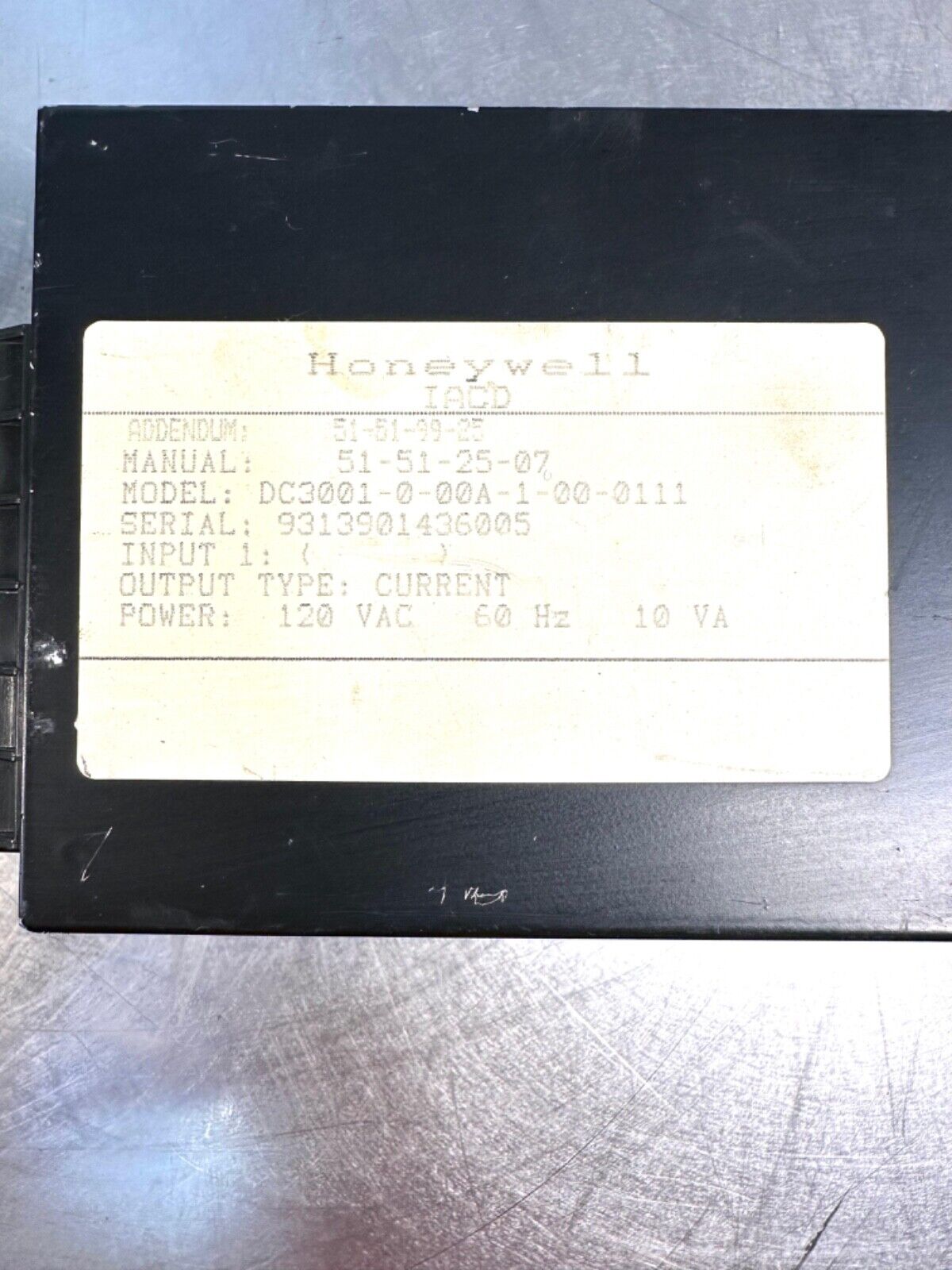 HONEYWELL DC 3001-0-00A-1-00-0111  (2E-1)