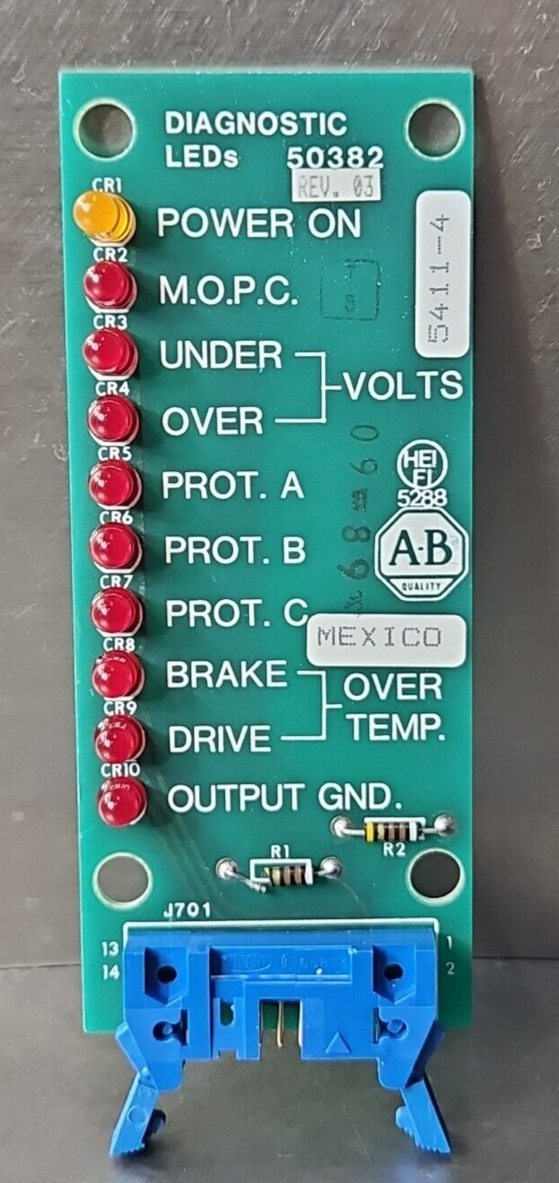 Allen Bradley 50382  Diagnostic LED Board                                loc3C40