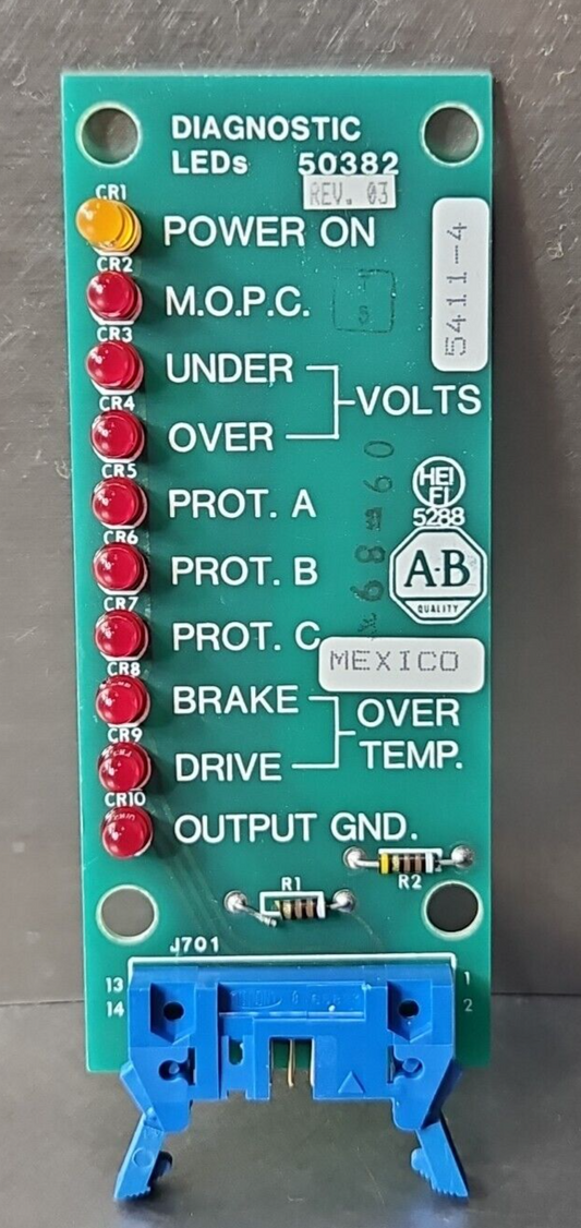 Allen Bradley 50382  Diagnostic LED Board                                loc3C40