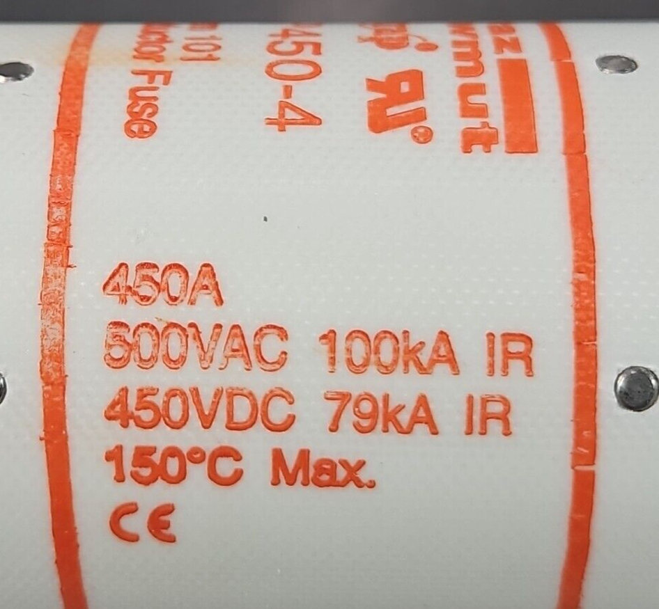 Ferraz Shawmut A50P450-4 Amp-trap Fuses, 450A 500V                       loc4E21