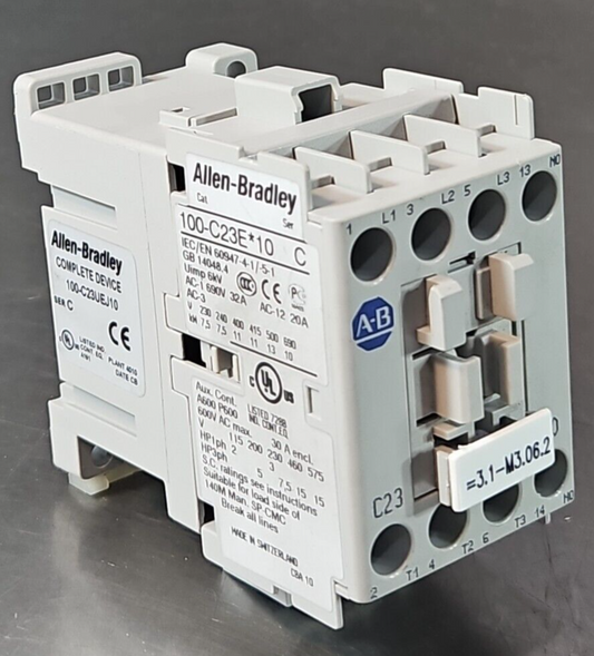 Allen Bradley 100-C23UEJ10 SerC  3Ph Coil 24VDC 600VAC Max               loc4C34