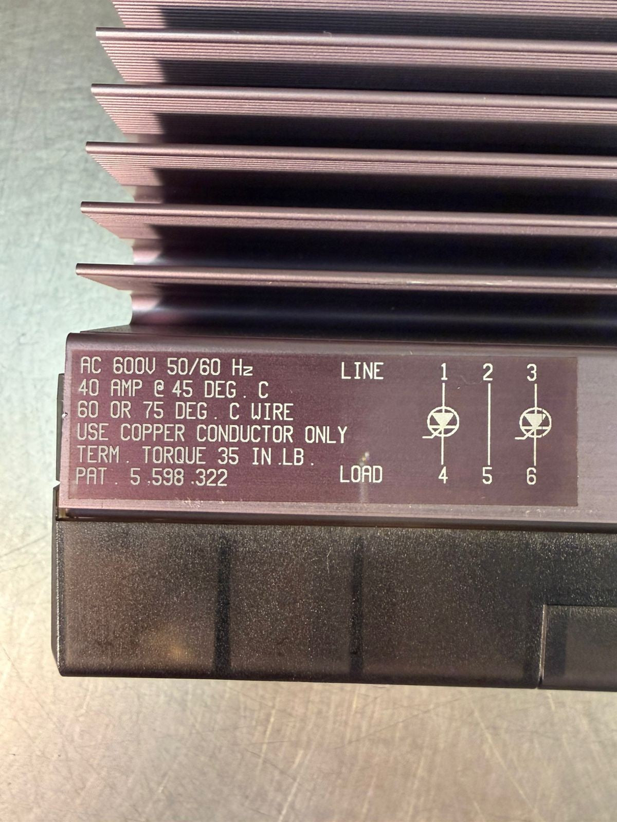 Watlow Din-A-Mite 5598322 Ac 600v 50/60hz 40Amp                    (1.5.4)