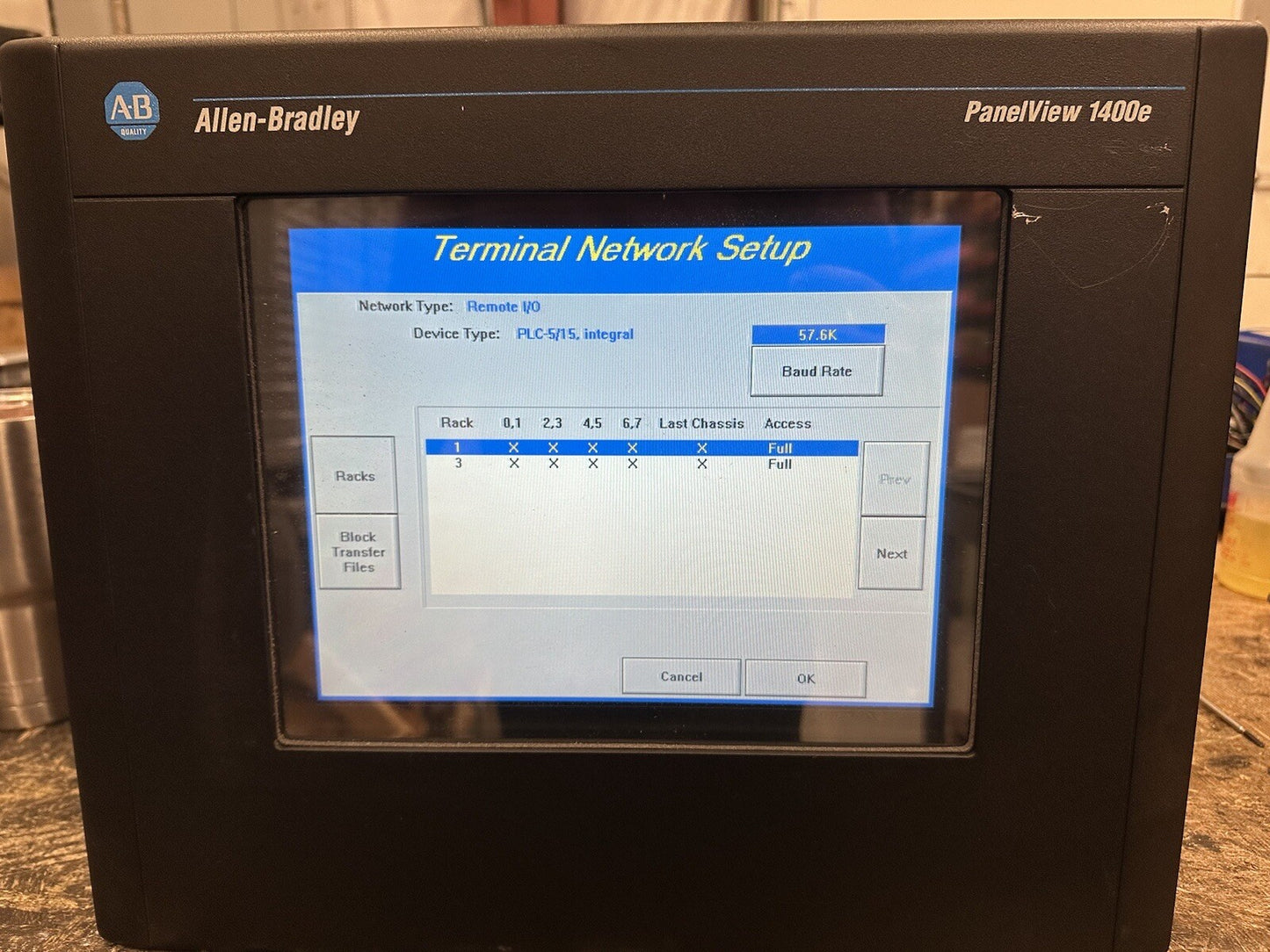 Allen Bradley PanelView 1400e 1400ELTC6 Ser E *See the description!*(BIN-2.3.5)
