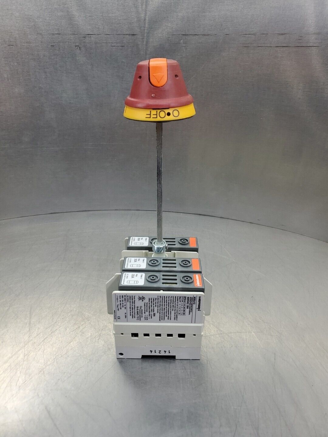 MERSEN M30J12 600VAC 30A Switch w/3-Bussman LPJ-15SP Fuses.                4B-36