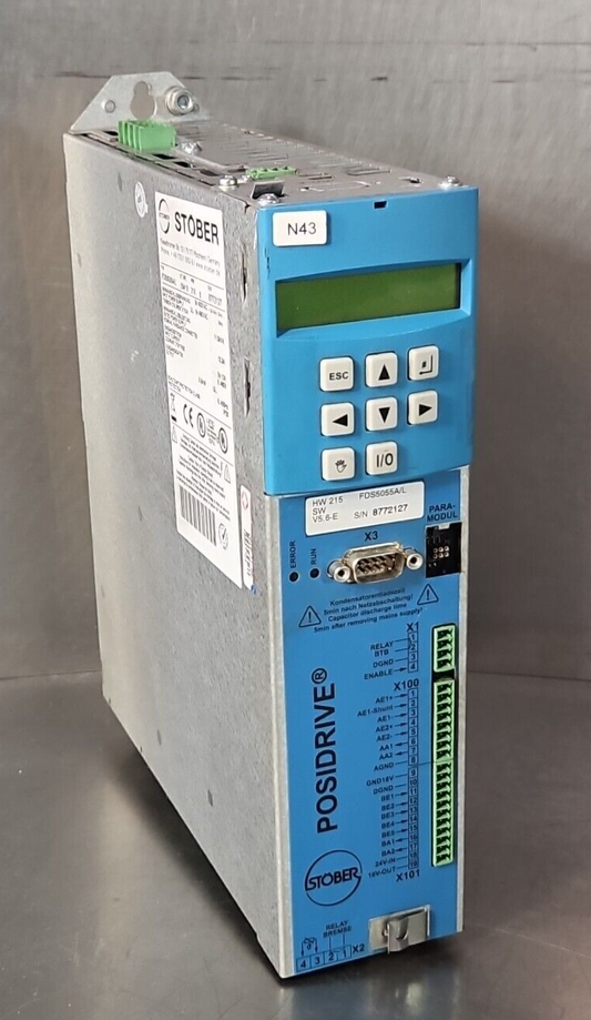 Stober FDS5055A/L Posidrive 11.0 kVA 12.3A 5.5kW    (BIN1.5.4)