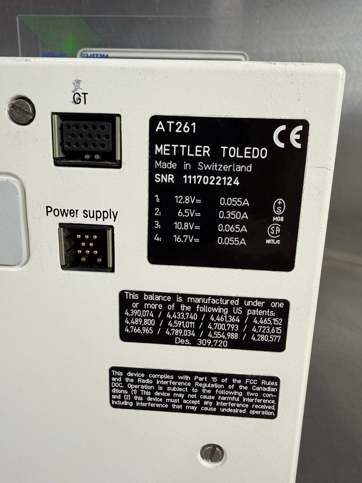 Mettler Toledo AT261 Analytical Balance Range 10mg-205g           (11.5.1)