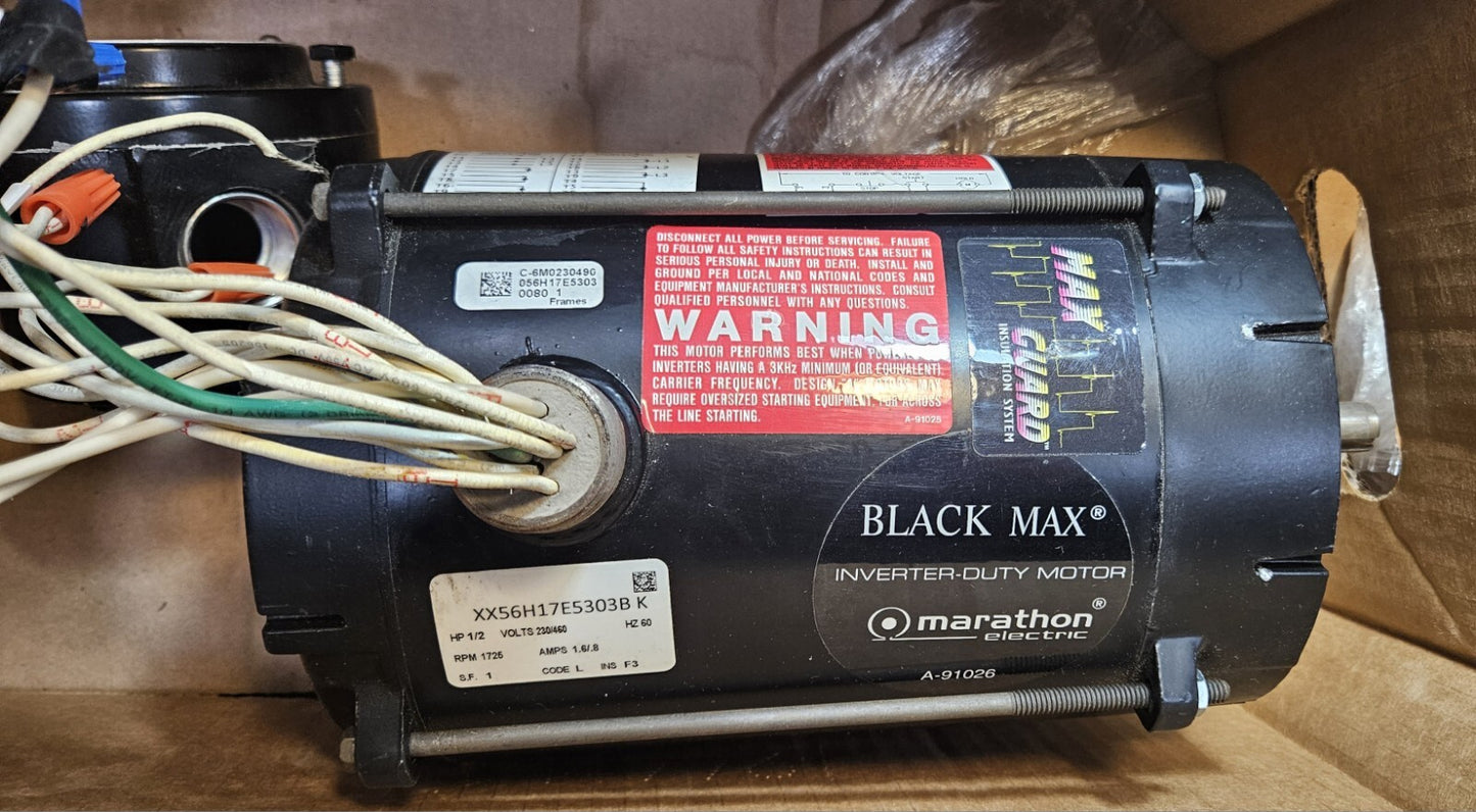 Marathon XX56H17E5303BK Electric  Motor 1/2HP  1725Rpm  230/460V        (BIN552)