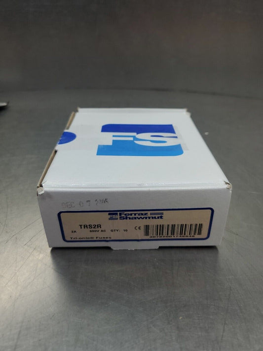 Ferraz Shawmut TRS2R Tri-onic FUSE, 2A 600V, Lot of 10.                    4C-43