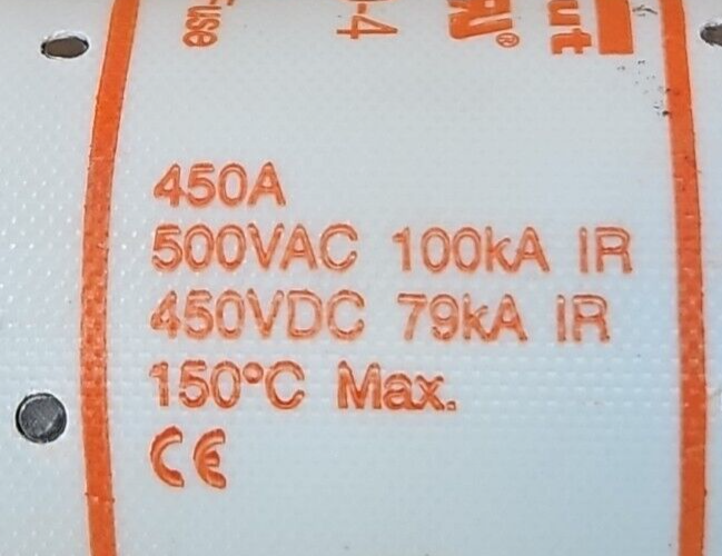 Ferraz Shawmut A50P450-4 Amp-trap Fuses 450A 500V                        loc4C31