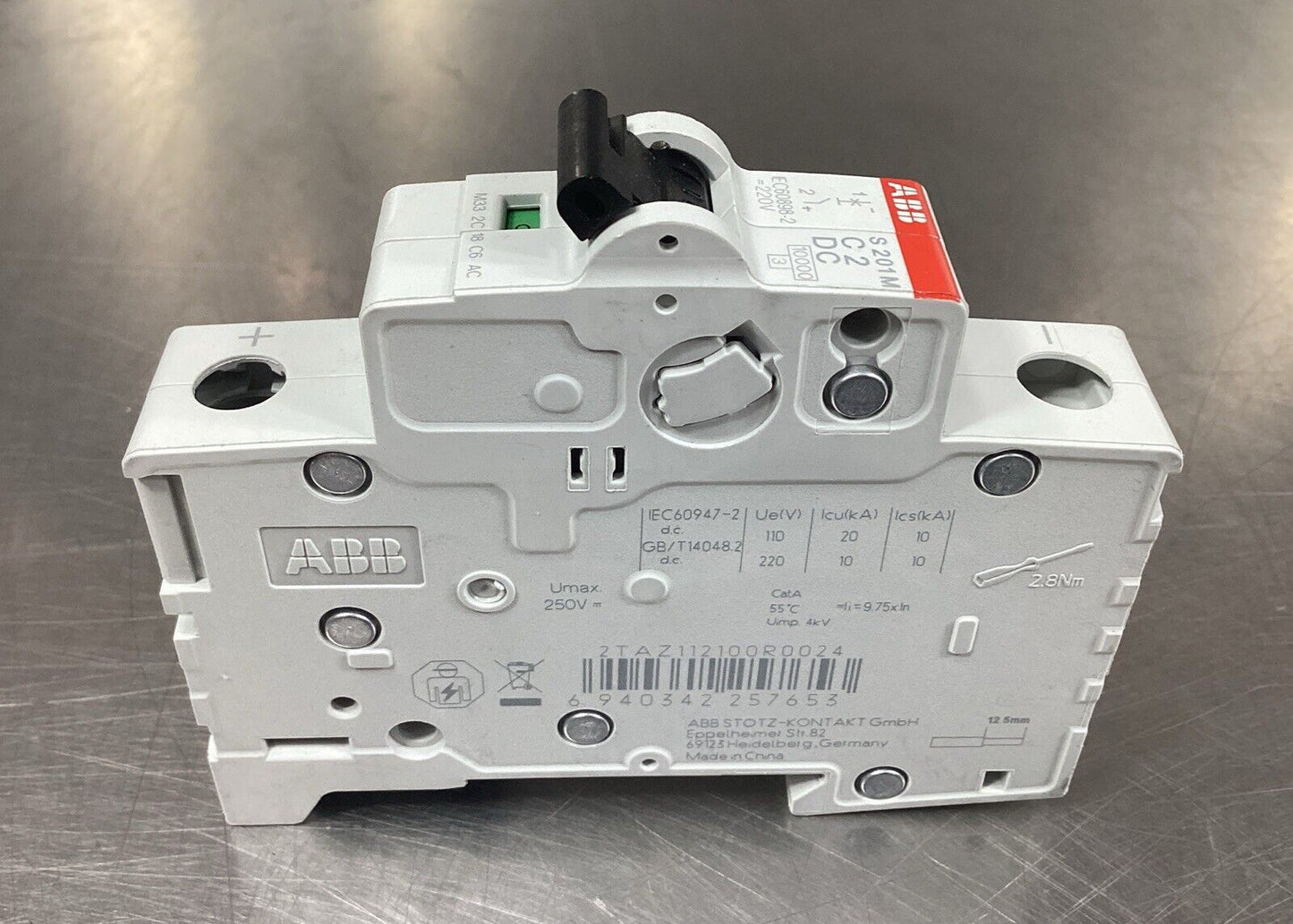 ABB  S 201M C2 DC  Circuit Breaker  2TAZ112100R0024      4C-15