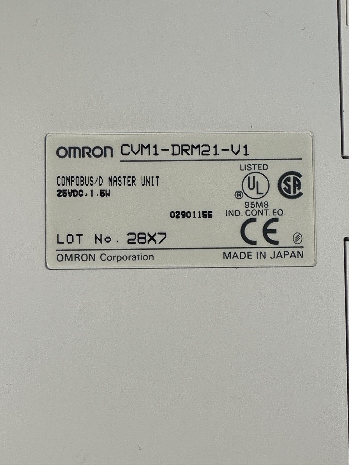 Omron CVM1-DRM21-V1 Compobus Master Unit (BIN-1.2.4)