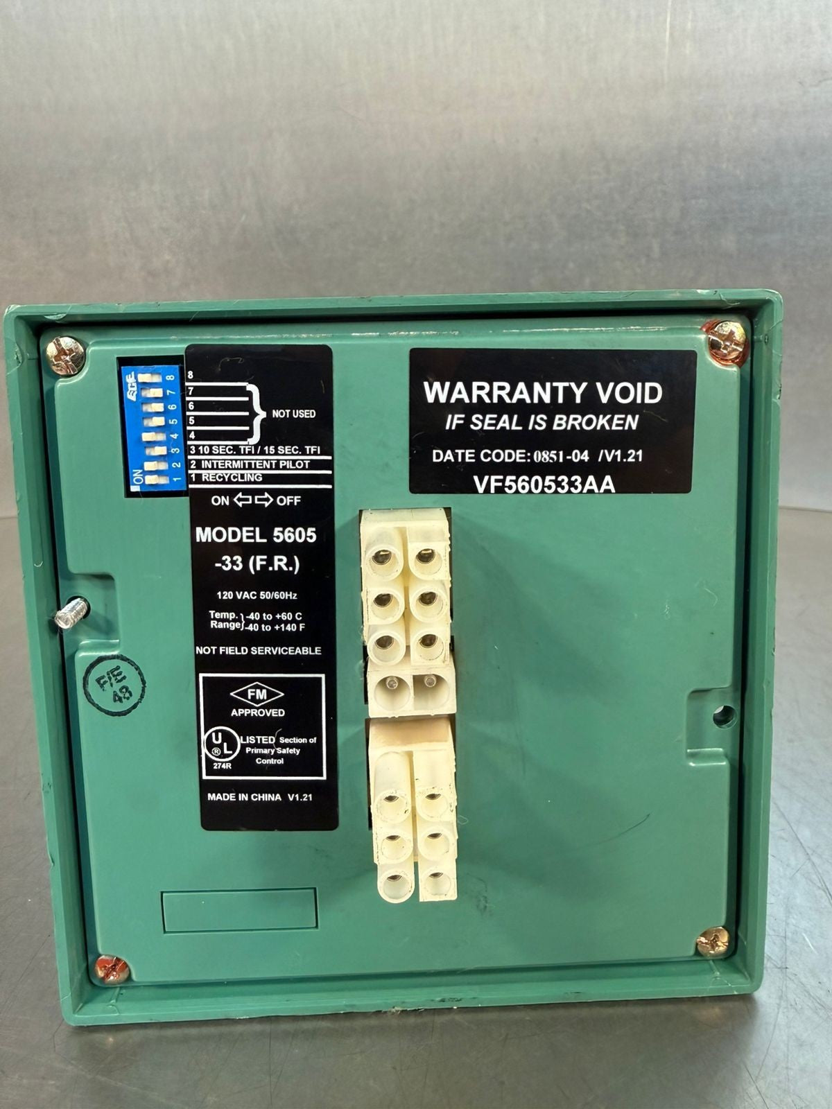 Eclipse VF560533AA Veriflame Flame Monitoring Control 5605 -33 F.R  (4.2.3)