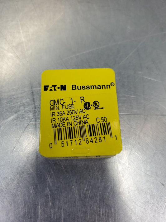 BUSSMANN GMC-1-R Fuse, 35A, Glass, Lot of 2.                               4C-38