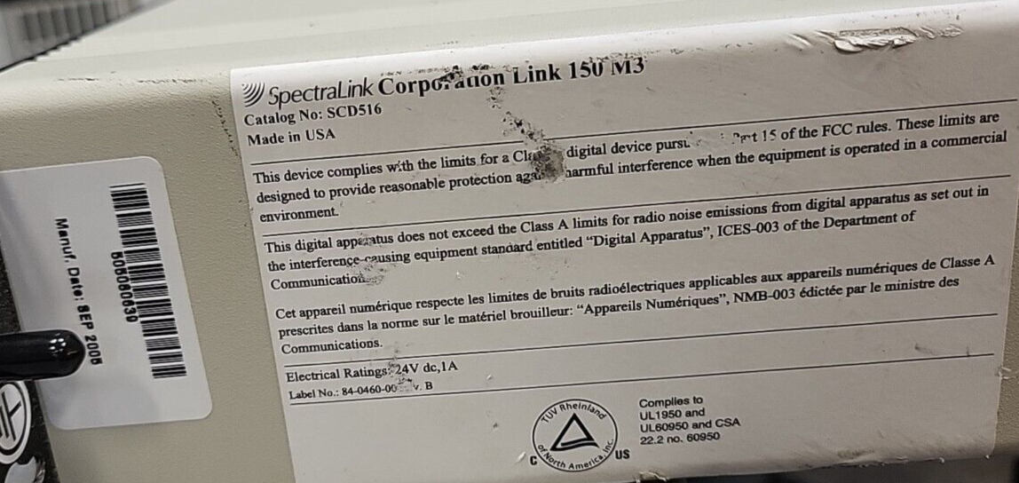 SpectraLink    150 M3  SCD5 16-Port Wireless Uni. Digital Interface 6 (BIN4.5.5)